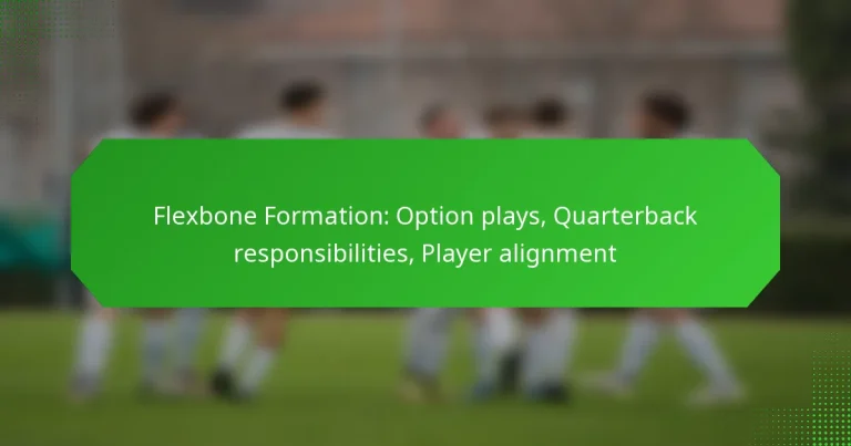 Flexbone Formation: Option plays, Quarterback responsibilities, Player alignment