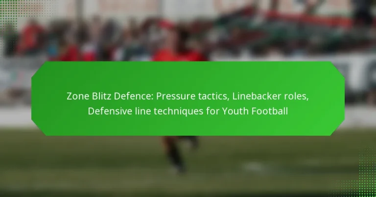 Zone Blitz Defence: Pressure tactics, Linebacker roles, Defensive line techniques for Youth Football